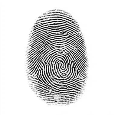 Symbol fingerprint pattern isolated on white background. fingerprint biometric identity and approval. concept of the future of security and password ,isolated on white background, ultrabright,   dof, bokeh