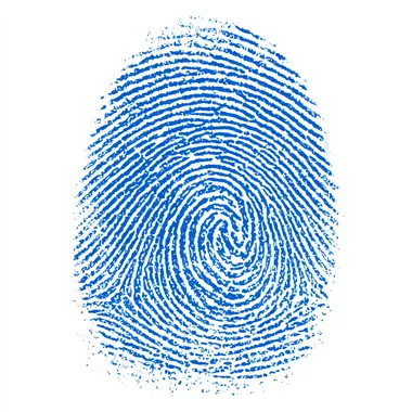 Symbol fingerprint pattern isolated on white background. fingerprint biometric identity and approval. concept of the future of security and password ,isolated on white background, ultrabright,   dof, bokeh