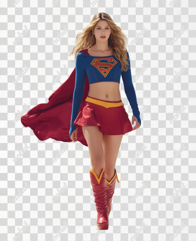 PNG Empowered Supergirl Poster: A Modern Icon