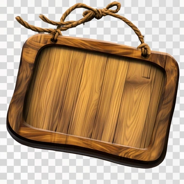 Placa de Madeira PNG Transparente, isolated