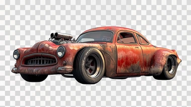 mcqueen mater pixar cartoon car isolated on white background