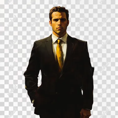 imagen de un empresario con su equipo