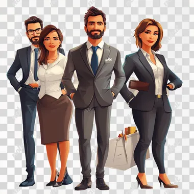imagen de un empresario con su equipo