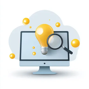 solution finder ,simple digital design,white background   l35ioev