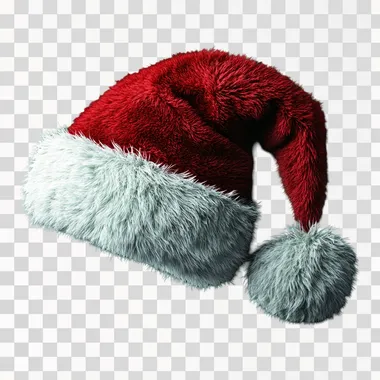 photograph of green santa hat, realistic, clip art, --s 250