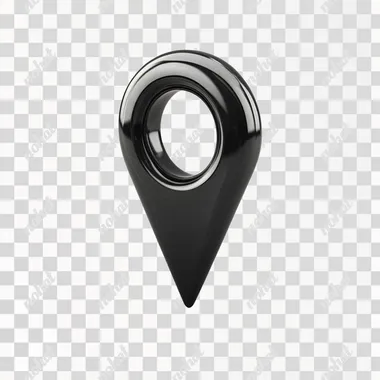 2d black gps mark on white background --s 250