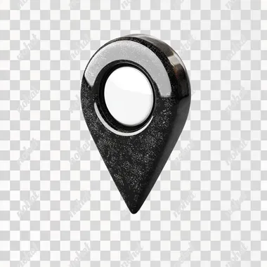 2d black gps mark on white background --s 250