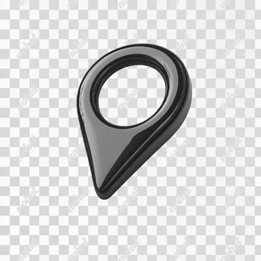 2d black gps mark on white background --s 250