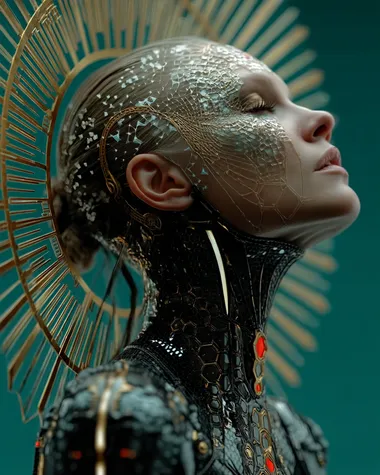 introspection, introspective thoughts woven into the imagery seamlessly + strategically, A beautiful queen of holy light , guardian of Darkpsy trance music , facing forward, atmospherically dark souls , dark souls architecture , Her form is light + dark and dynamic , divine digital neon details, embodying the essence of dark psytrance in a dynamic pose, Ultra-detailed textures bring every element to life. The richly textured background enhances the composition, making it feel hyper-photorealistic and deeply immersive, glimpse into a higher plane of existence, dynamic cinematic hyperrealistic detail, sharp details , dynamic cinematic lighting, high-end post-processing, ray tracing, ambient occlusion, volumetric lighting, highlights, richly textured background enhances the composition, hyper photorealistic   --s 1000