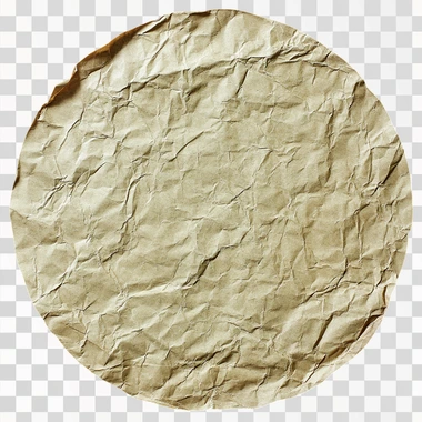 old paper, round shaped,