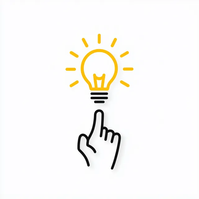Inspiration: Finger Pointing at a Light Bulb