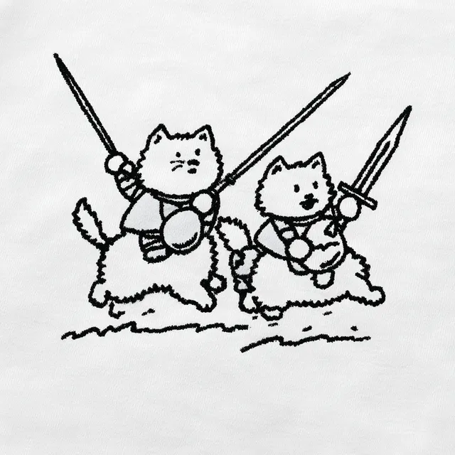 Knights Jousting on Fluffy Cats