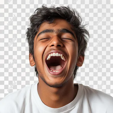 indian teen celebrating his achievement by doing yelling, happy, celebration, isolated on white background