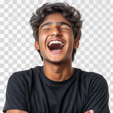 indian teen celebrating his achievement by doing yelling, happy, celebration, isolated on white background