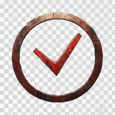 an icon of a selection, a checkmark