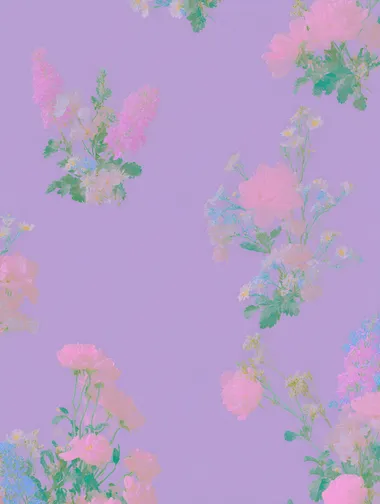 A cell phone wallpaper design with an elegant and youthful style, featuring a high-resolution vertical composition and a background in soft pastel tones such as powder pink, light lavender, sky blue, or mint green. Delicate floral elements such as peonies, magnolias, and wildflowers are illustrated using a digital watercolor technique and harmoniously distributed around the edges of the design, leaving the center clean so the icons are legible. The design features a refined artistic style. Soft lighting, a feminine, light, and sophisticated aesthetic. Ideal for spring or summer.   --raw rofile 3s477dh