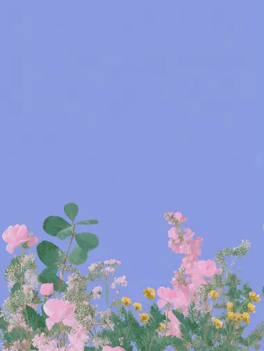 A cell phone wallpaper design with an elegant and youthful style, featuring a high-resolution vertical composition and a background in soft pastel tones such as powder pink, light lavender, sky blue, or mint green. Delicate floral elements such as peonies, magnolias, and wildflowers are illustrated using a digital watercolor technique and harmoniously distributed around the edges of the design, leaving the center clean so the icons are legible. The design features a refined artistic style. Soft lighting, a feminine, light, and sophisticated aesthetic. Ideal for spring or summer.   --raw rofile 3s477dh