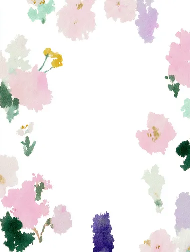 A cell phone wallpaper design with an elegant and youthful style, featuring a high-resolution vertical composition and a background in soft pastel tones such as powder pink, light lavender, sky blue, or mint green. Delicate floral elements such as peonies, magnolias, and wildflowers are illustrated using a digital watercolor technique and harmoniously distributed around the edges of the design, leaving the center clean so the icons are legible. The design features a refined artistic style. Soft lighting, a feminine, light, and sophisticated aesthetic. Ideal for spring or summer.   --raw rofile 3s477dh
