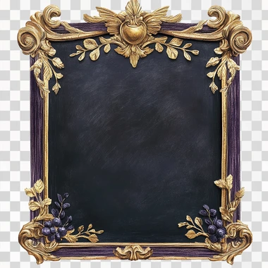 ancient roman, luxury roman blackboard, gold details, violet is main color, white background