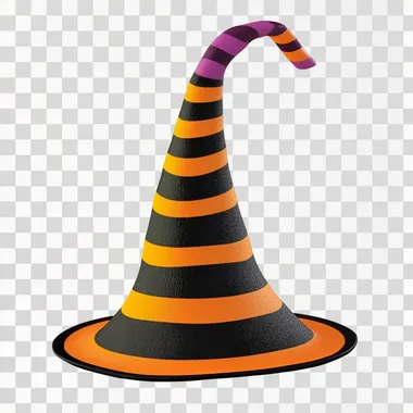 a witch hat in the style of Dr Seuss. Set against a white background --s 50