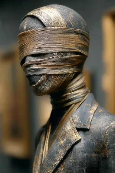 A mysterious figure with an incognito label   --s 1000