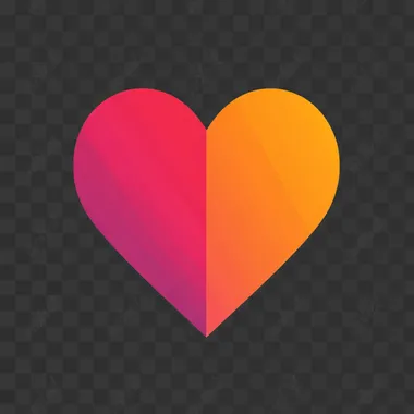 a simple icon of an a heart that radiates , simple shapes, vector graphic, solid white background, minimalist design, minimalistic detail, bold outlines, bold lines, bold color blocks,