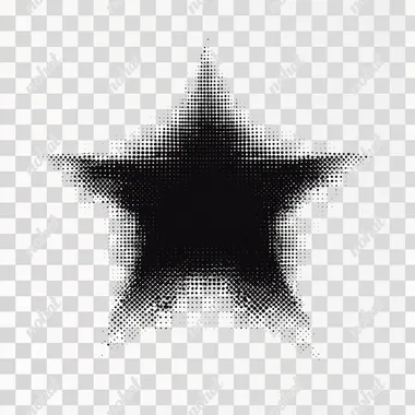 dot shaded star minimal illustration
