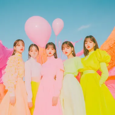4 member kpop female group posing for an album cover style inspired by Tomorrow x Together   o1ryu7f