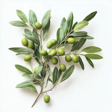 ultra realistic olive branch photo, white background --s 250