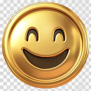 coin emoji, no background
