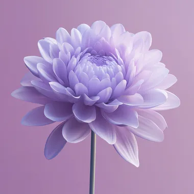 3d flower, 3d space, minimalist, gradient background, studio lighting, super detail, super realistic, purple color, colorful, vibrant color