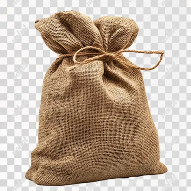 extra large burlap sack isolated on white background, 4K --s 250