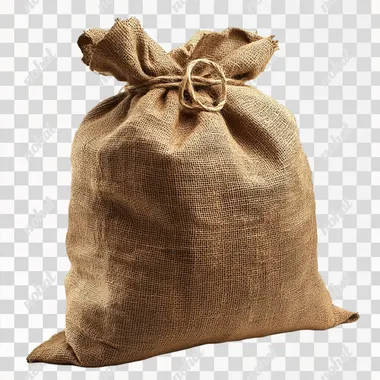 extra large burlap sack isolated on white background, 4K --s 250