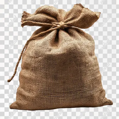 extra large burlap sack isolated on white background, 4K --s 250