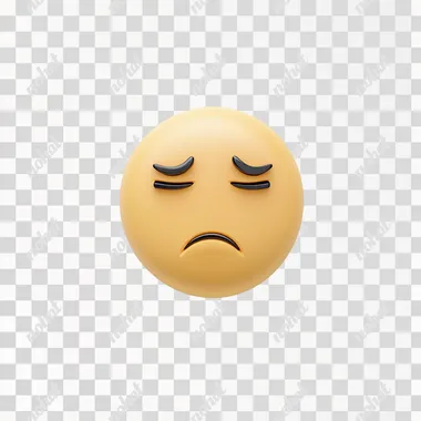 crying face emoji, pure white background