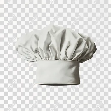 d&d art of a white chef's hat, isolated