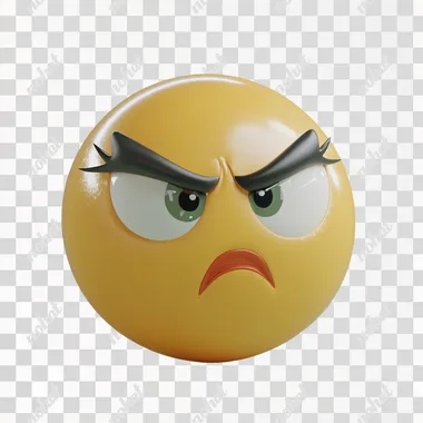 A shut up emoji face