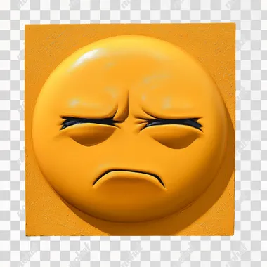 A shut up emoji face