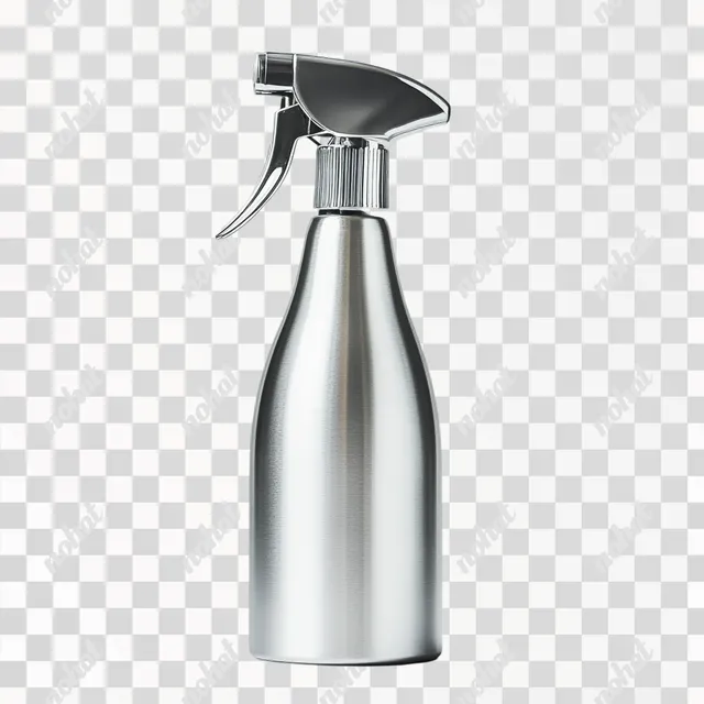Elegant Silver Spray Bottle: Modern Design in Focus