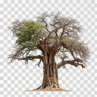 an huge tall old torpical angsana tree on white background
