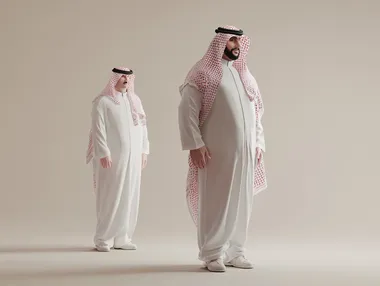 same man, ultra high resolution, full body, wear Saudi , Rich