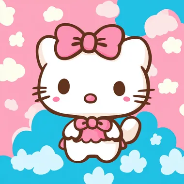 Help me design an original IP image in the style of Sanrio. Requirements: anthropomorphic, super cute, cute, two-dimensional, simple background