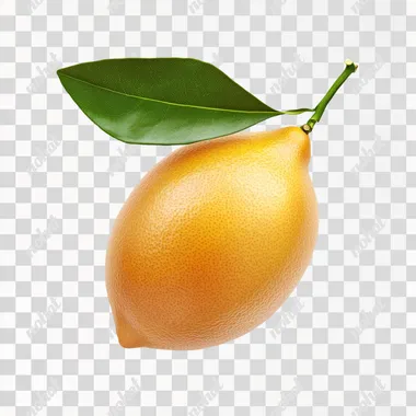 lemon isolated on white, top view  --s 125