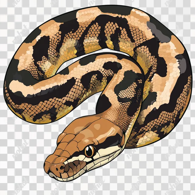 Cartoon Snakes: Thin Stroke Vector Illustrations