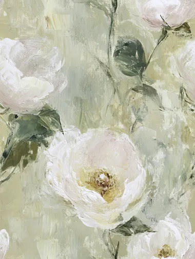 Monet's floral paintings, delicate brushstrokes, scroll patterns, large and small flowers, roses and tulips, lilies, clean and translucent petals, silver and gold outlining, platinum, richly layered and rhythmically composed, large areas of blank space, soft light, delicate color handling, clear plant veins, elegant and romantic colors, ethereal, clever composition, delicate and freehand brushstrokes, rich colors, clean and refreshing background, ultra-high-definition quality.