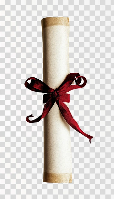 rolled diploma on white background ,bird eye,\35mm,