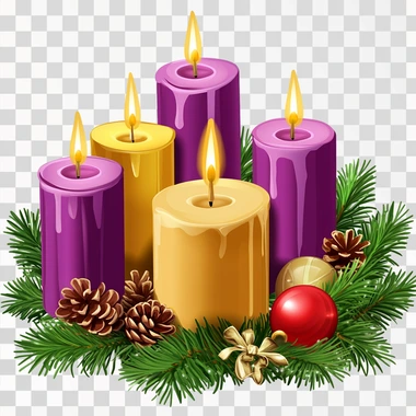 second sunday of advent vector, isolated on white background, png image