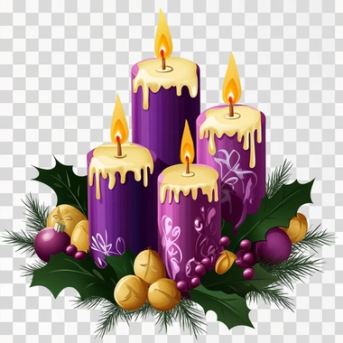 second sunday of advent vector, isolated on white background, png image