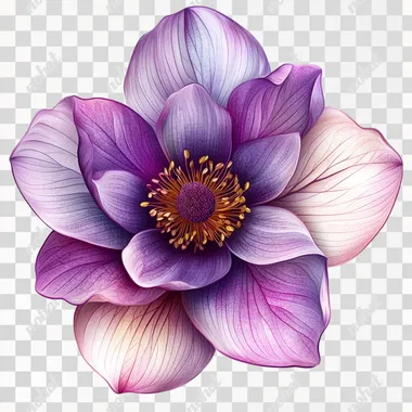 the rarest, most beautiful flowers with a transparent background