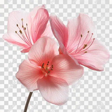 the rarest, most beautiful flowers with a transparent background